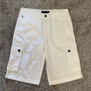 NWT Boys Tommy Hilfiger White Cargo Shorts Size 20